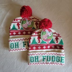2x Oh Fudge A Christmas Story Beanies